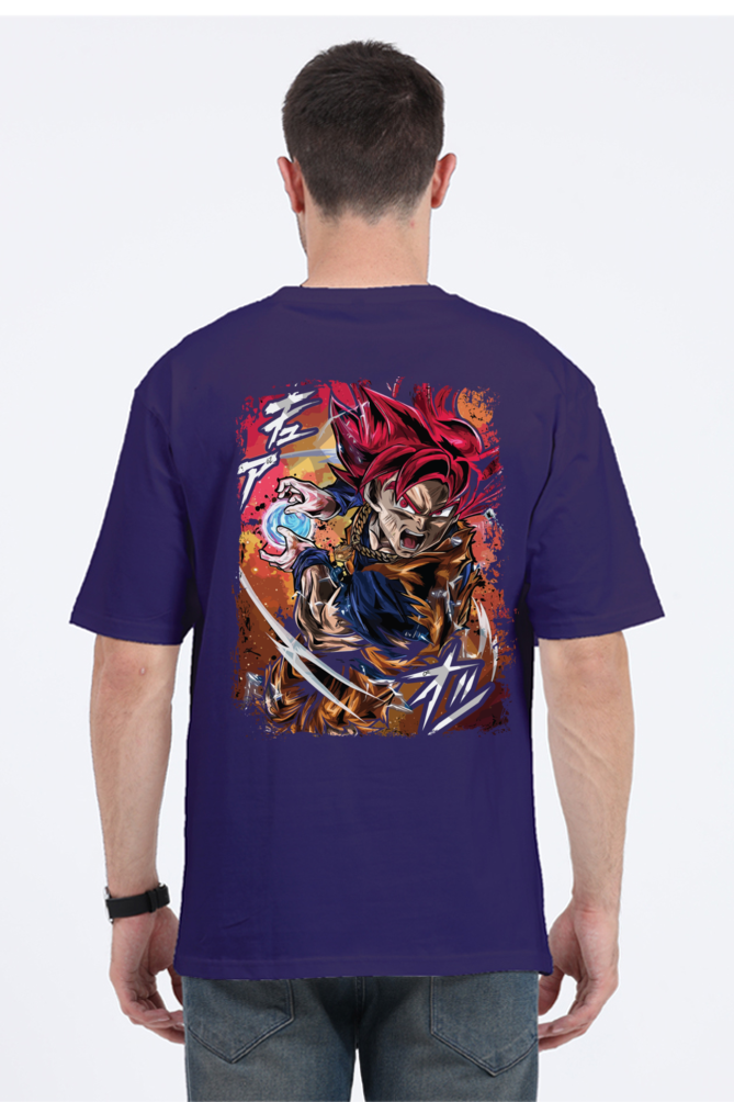 Goku - Oversized Mens Classic Tshirt Purple