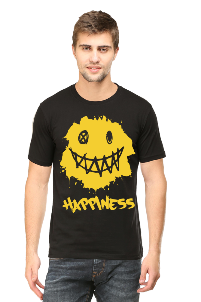 Happiness - Mens Classic T-Shirt Black