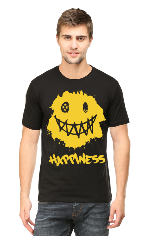 Happiness - Mens Classic T-Shirt Black