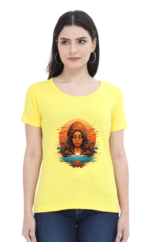 ZenVibes - Womens Classic T-Shirts New Yellow