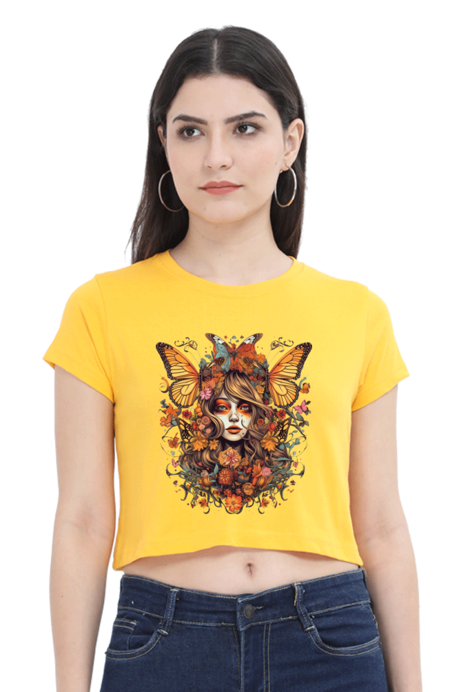 FreeSpirit - Female Crop Top Golden Yellow