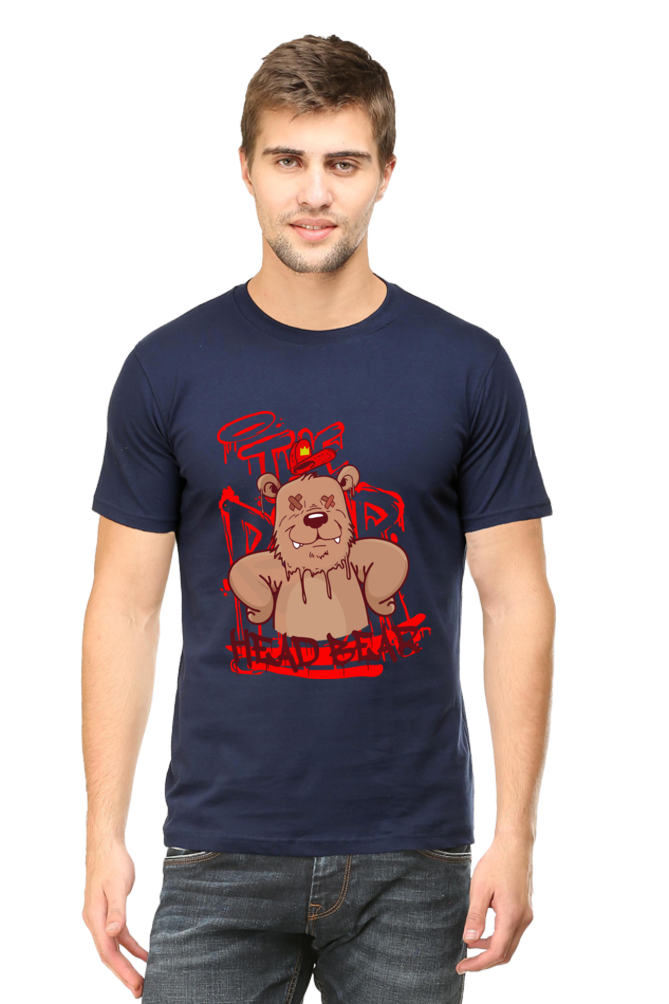 HeadBear - Mens Classic Tshirt Navy Blue