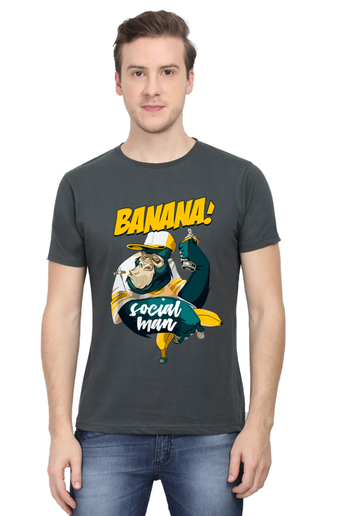 Banana - Mens Classic T-shirt Steel Grey