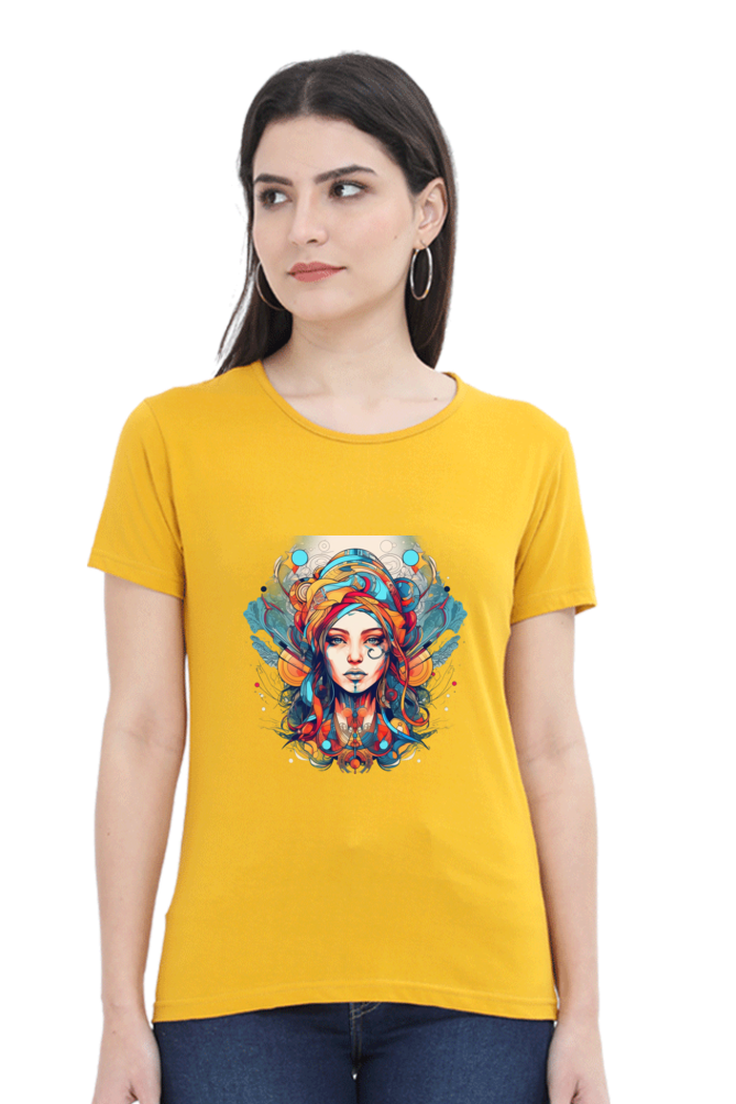 ZenVibes - Female T-Shirts Mustard Yellow