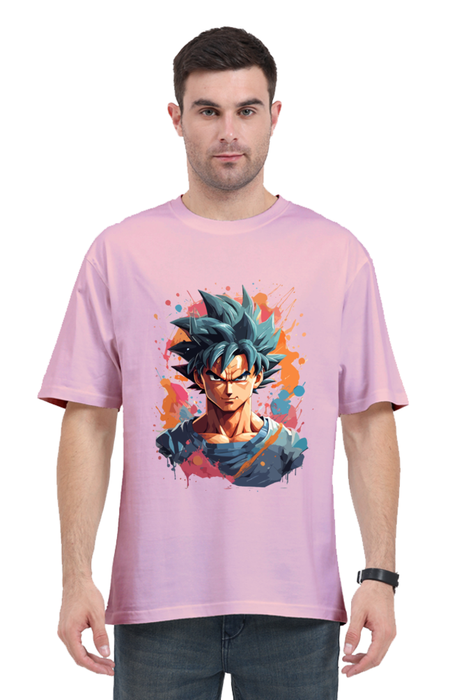 Goku - Oversized Classic Tshirt Light Baby Pink