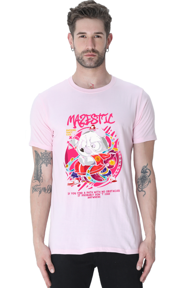 Majestic - Mens Classic TShirts Light Baby Pink