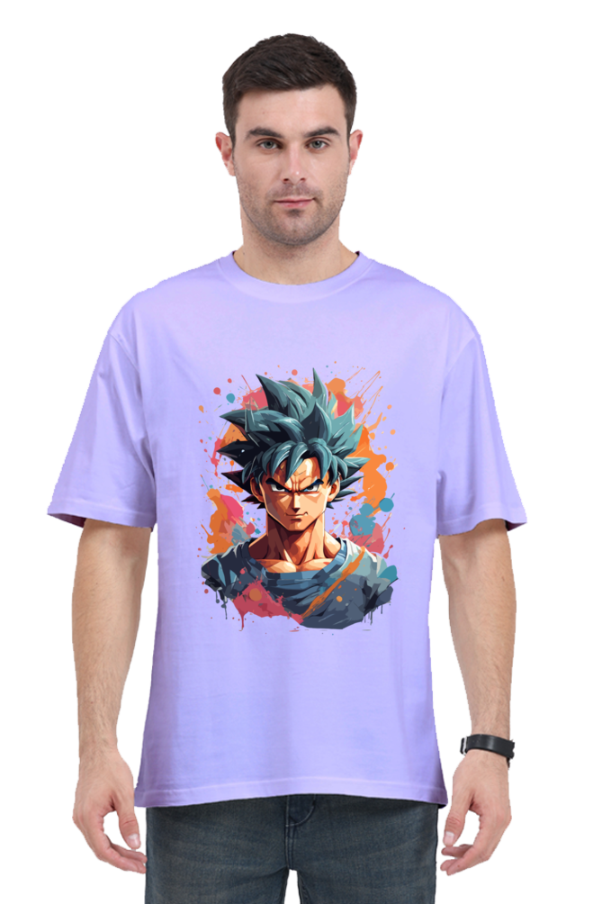 Goku - Oversized Classic Tshirt Lavender