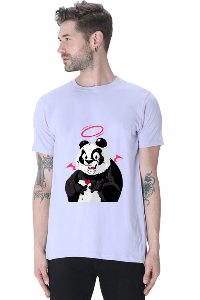 Panda - Mens Classic T-Shirt Lavender