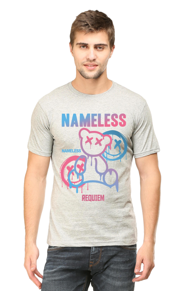 Nameless-Mens Classic T-shirt Grey Melange