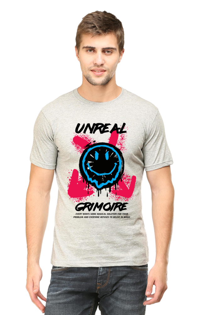 Unreal - Mens Classic T-Shirts Grey Melange