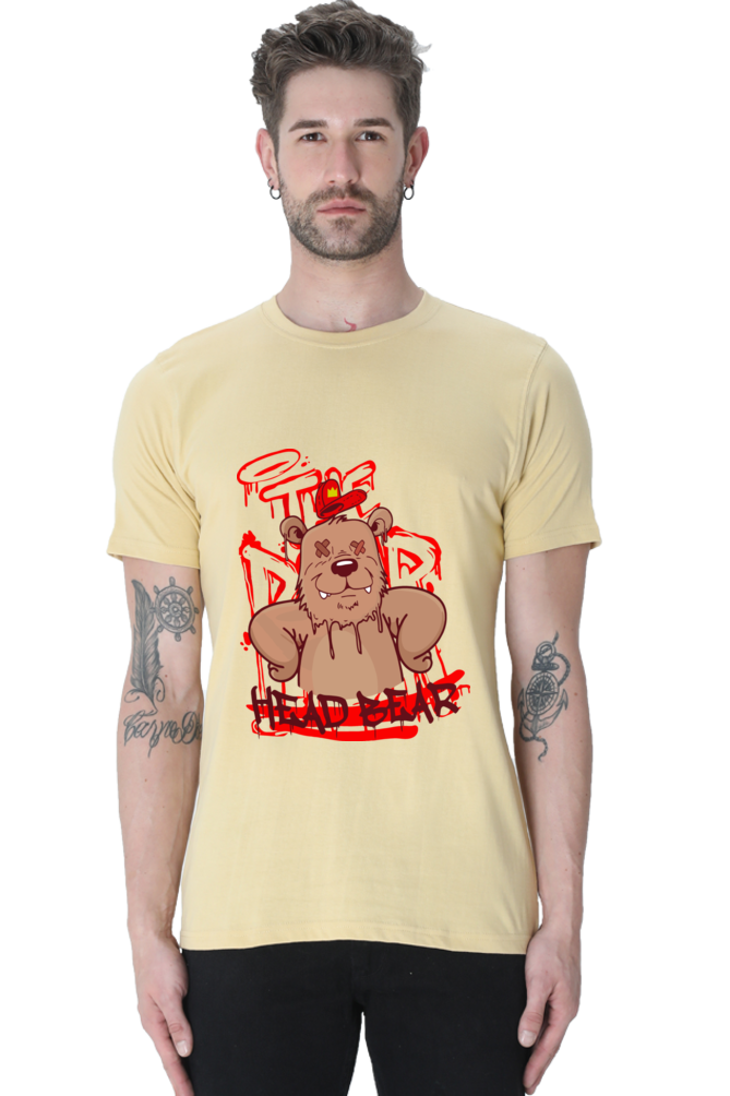 HeadBear - Mens Classic Tshirt Beige