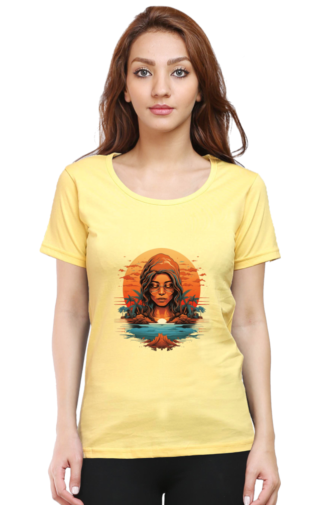 ZenVibes - Womens Classic T-Shirts Yellow