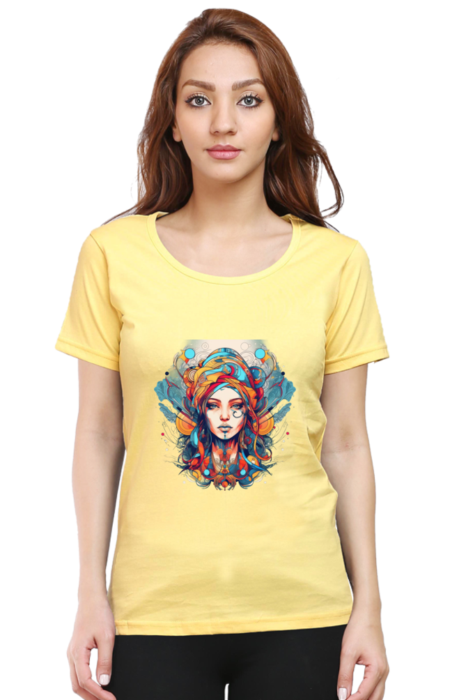 ZenVibes - Female T-Shirts Yellow