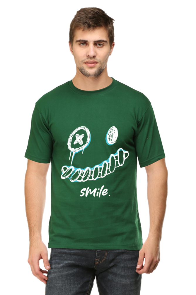 Smile- Mens Classic T-Shirt Bottle Green