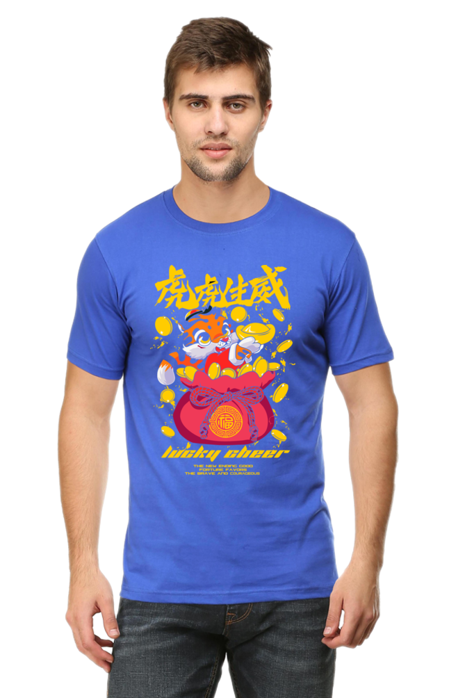 Lucky Cheers - Mens Classic Tshirts Royal Blue